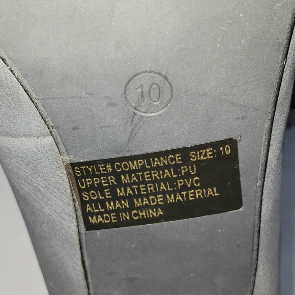 5/$25 Wet Seal gray pointy toe heels size … - Picture 7 of 8